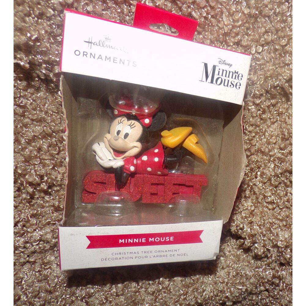 Hallmark new in  Box Minnie Mouse Sweet Christmas Tree Ornament
